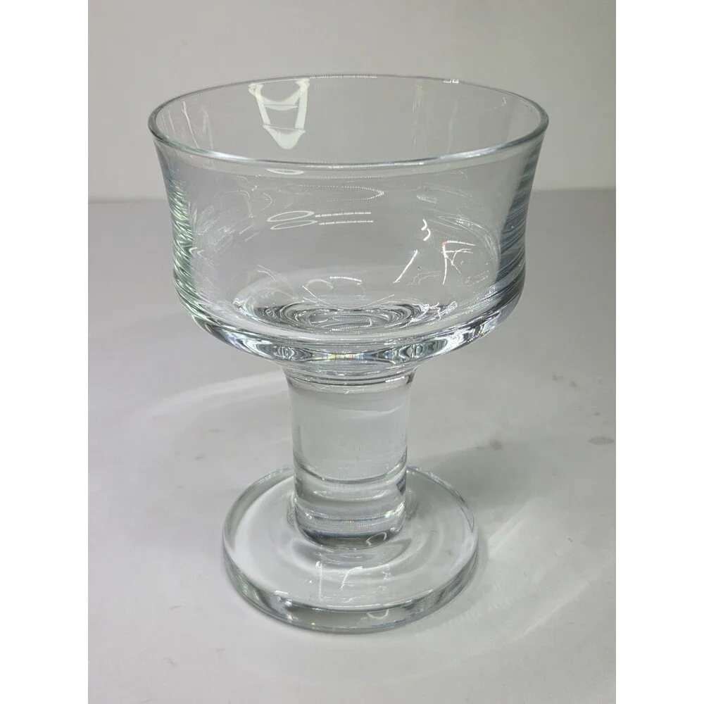 Set of 3 Krosno Thor Svend Jensen Crystal Wine Water Goblets Glasses Champagne